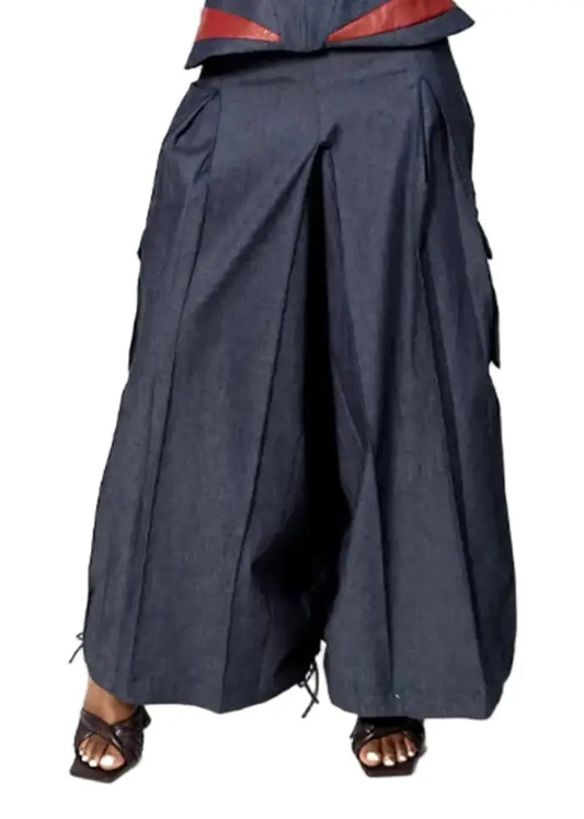 Leah Denim Cargo Pants Josh And Nicol