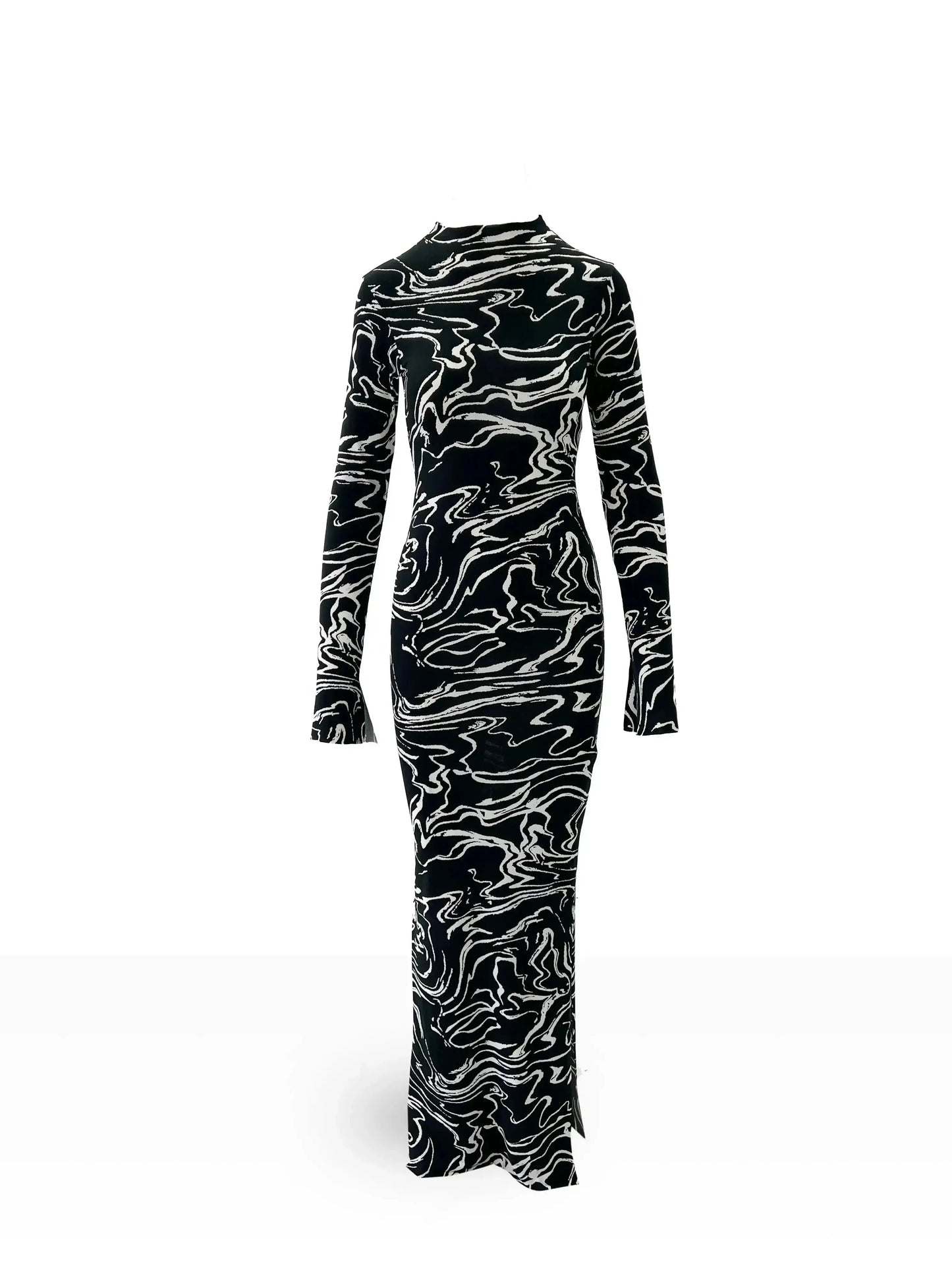 Selina Stretch Maxi Dress - Twilight Sheer Josh And Nicol