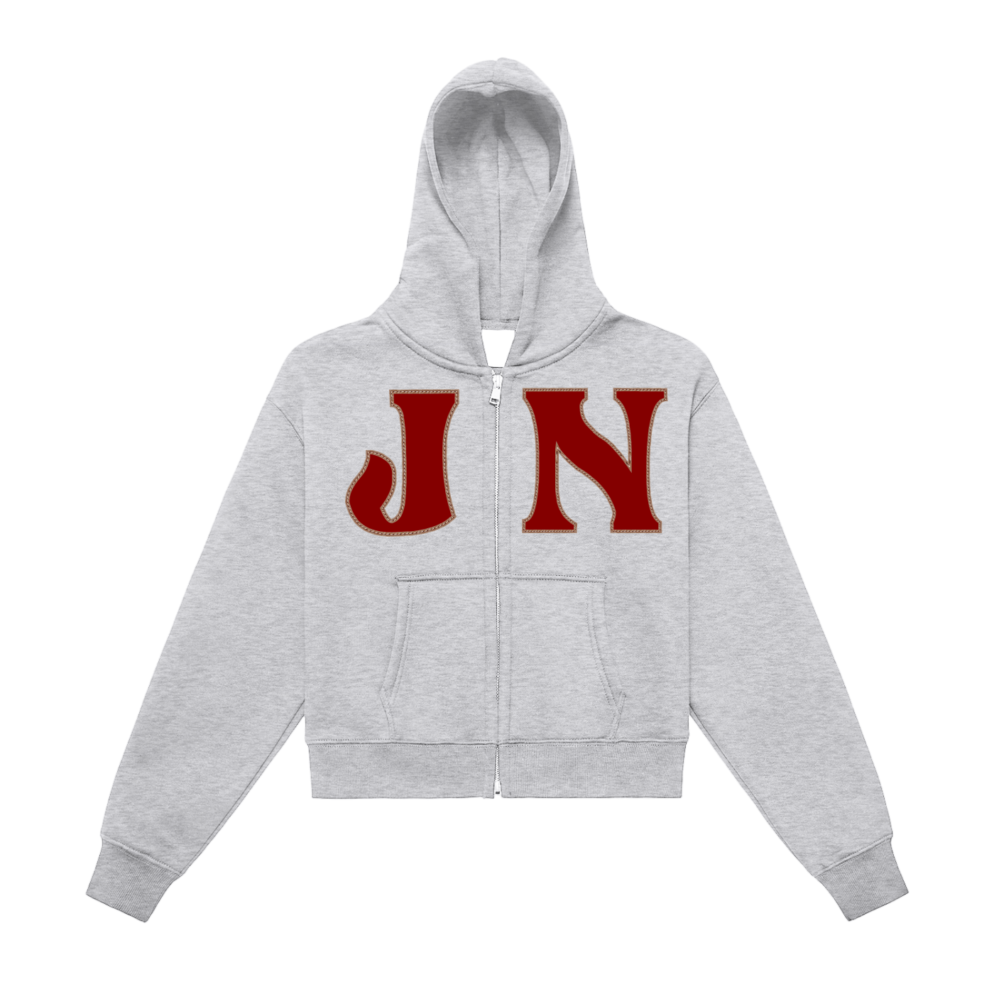 Fleeced Zip-Up Cropped Hoodie ODMPOD
