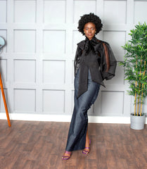 Denim side Detailed Skirt Josh And Nicol