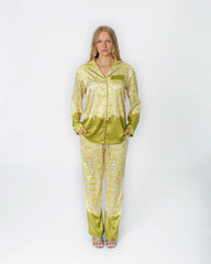 Jessie Lounge Wear Set Yellow Multi Print- Regular Length