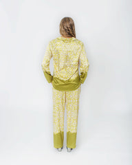 Jessie Lounge Wear Set Yellow Multi Print- Regular Length