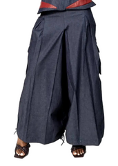 The Leah Denim bustier and Cargo Pants set