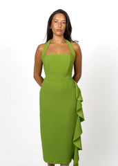 Fleur Midi Dress in Green Josh And Nicol