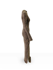 Selina Stretch Maxi Dress - Twilight Sheer Josh And Nicol