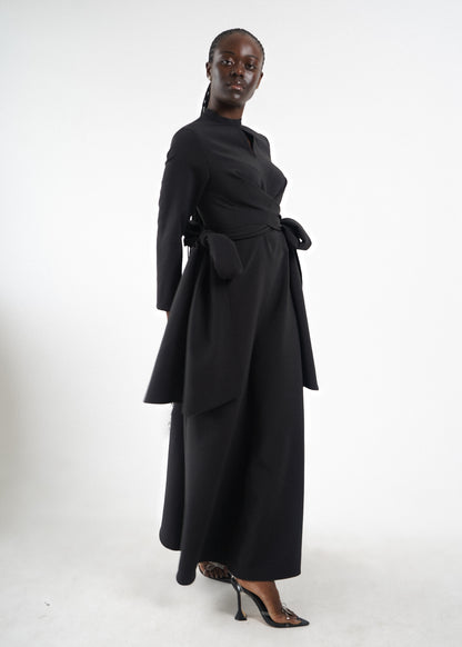 Keyhole Front Twist Maxi Dress