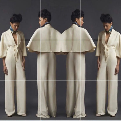 Eliane Cape Jumpsuit Josh And Nicol