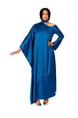 Waterfall Satin Silk Dress