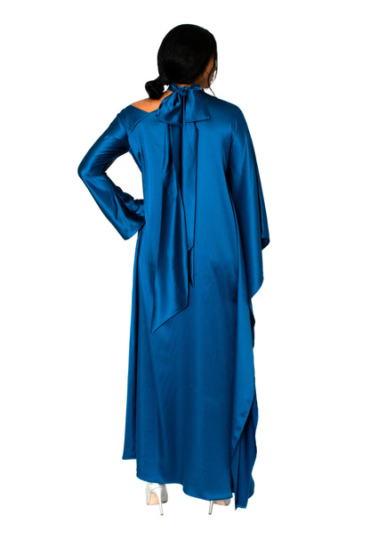 Waterfall Satin Silk Dress Josh And Nicol