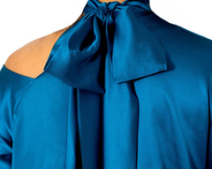 Waterfall Satin Silk Dress