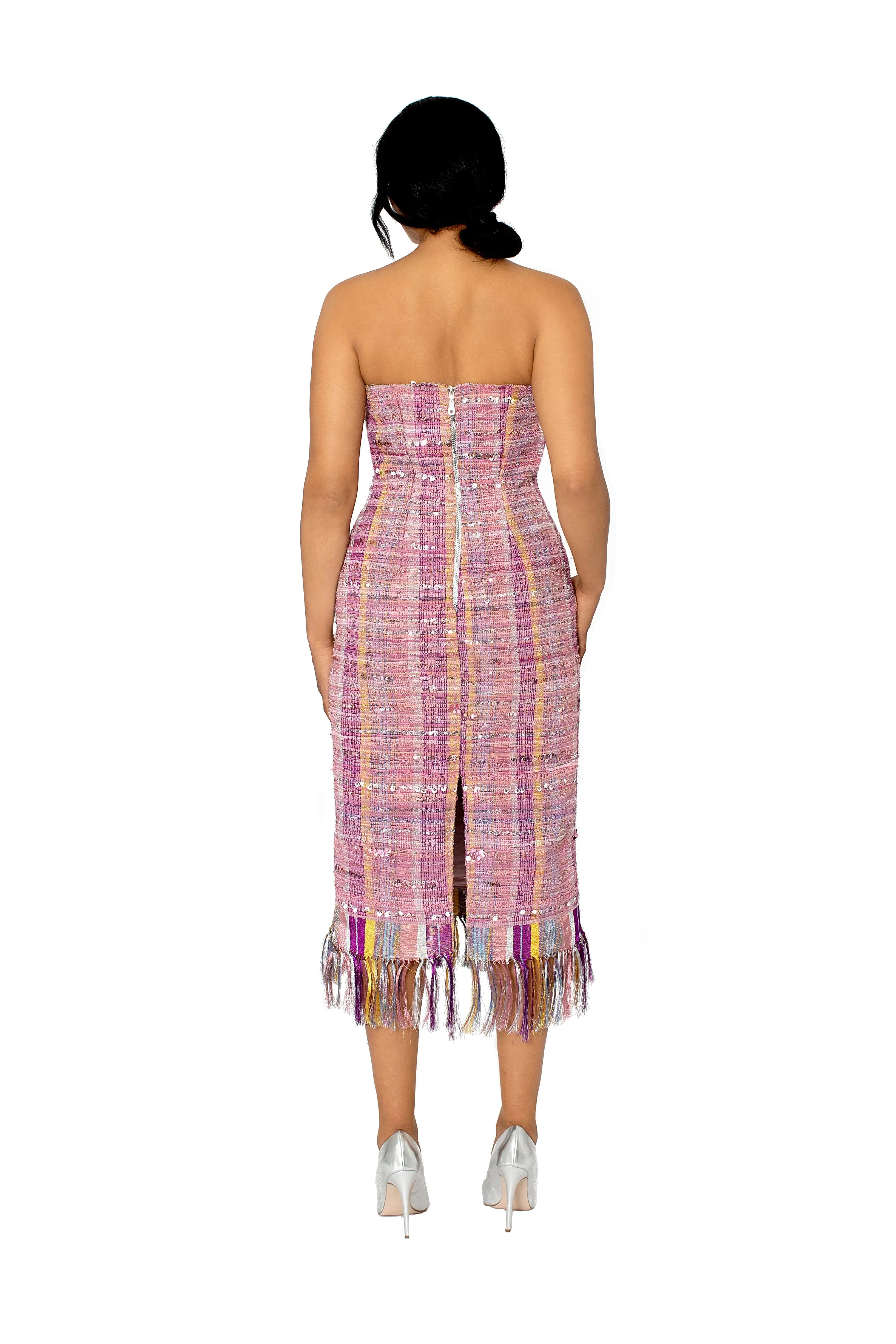 Pink Palette strapless dress Josh And Nicol