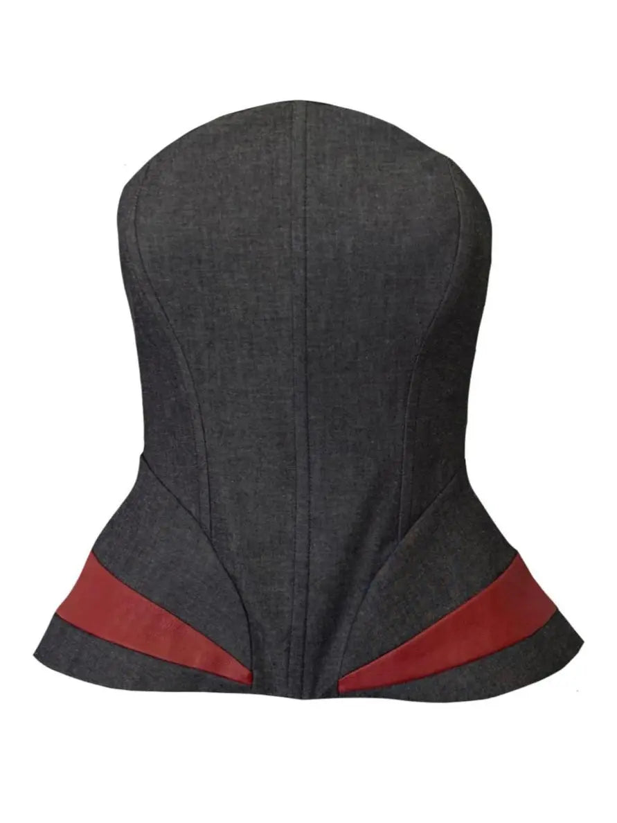 Leah Denim Bustier Top Josh And Nicol