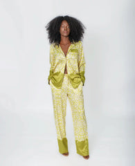 Jessie Lounge Wear Set Yellow Multi Print- Tall fit