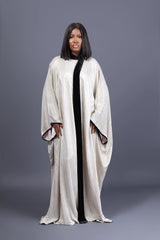 Momo Metallic RoundNeck Drape Kaftan Josh And Nicol