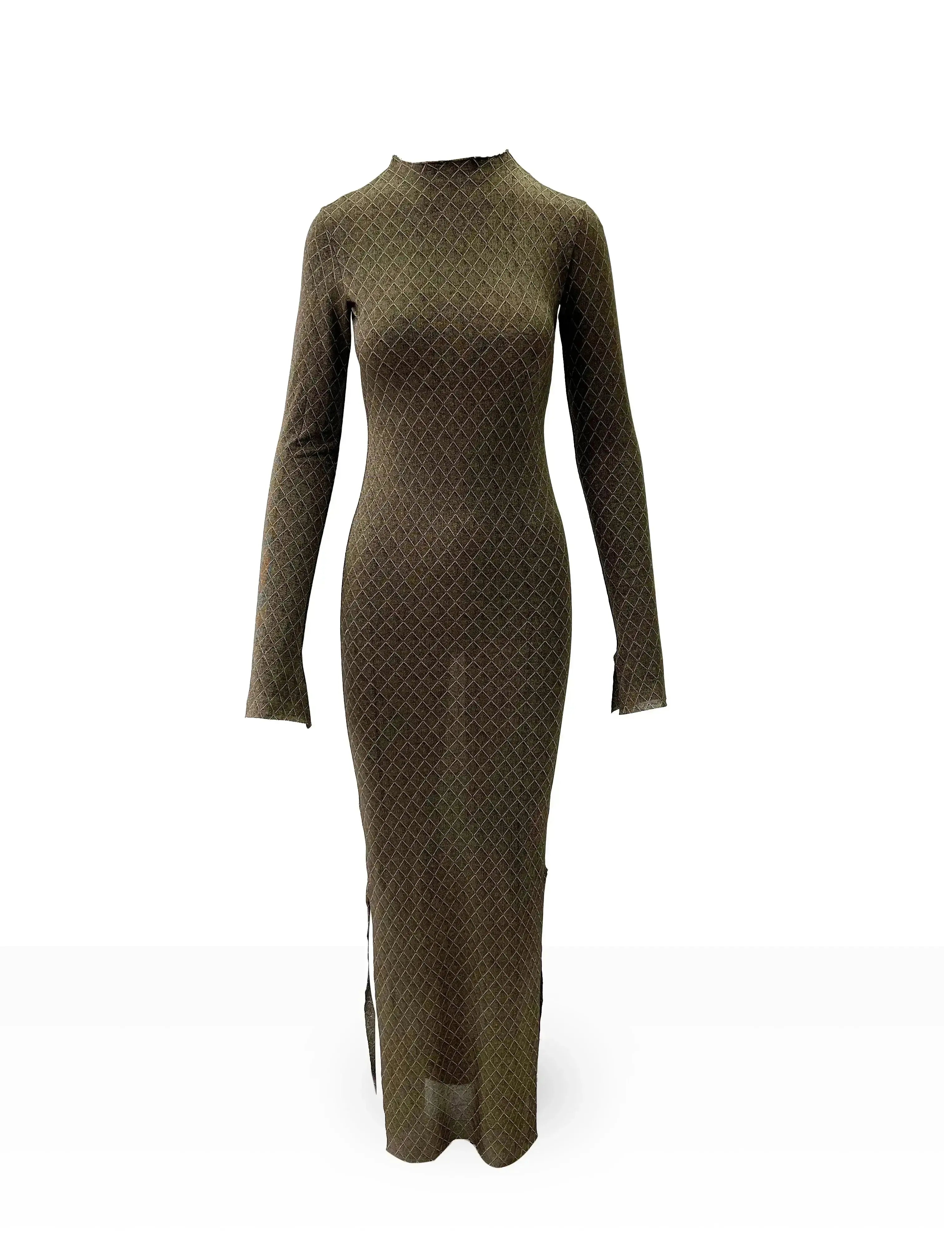 Selina Stretch Maxi Dress - Twilight Sheer Josh And Nicol