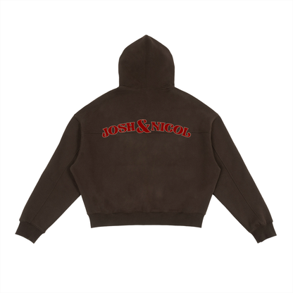 Fleece Zip-Up Boxy Hoodie ODMPOD