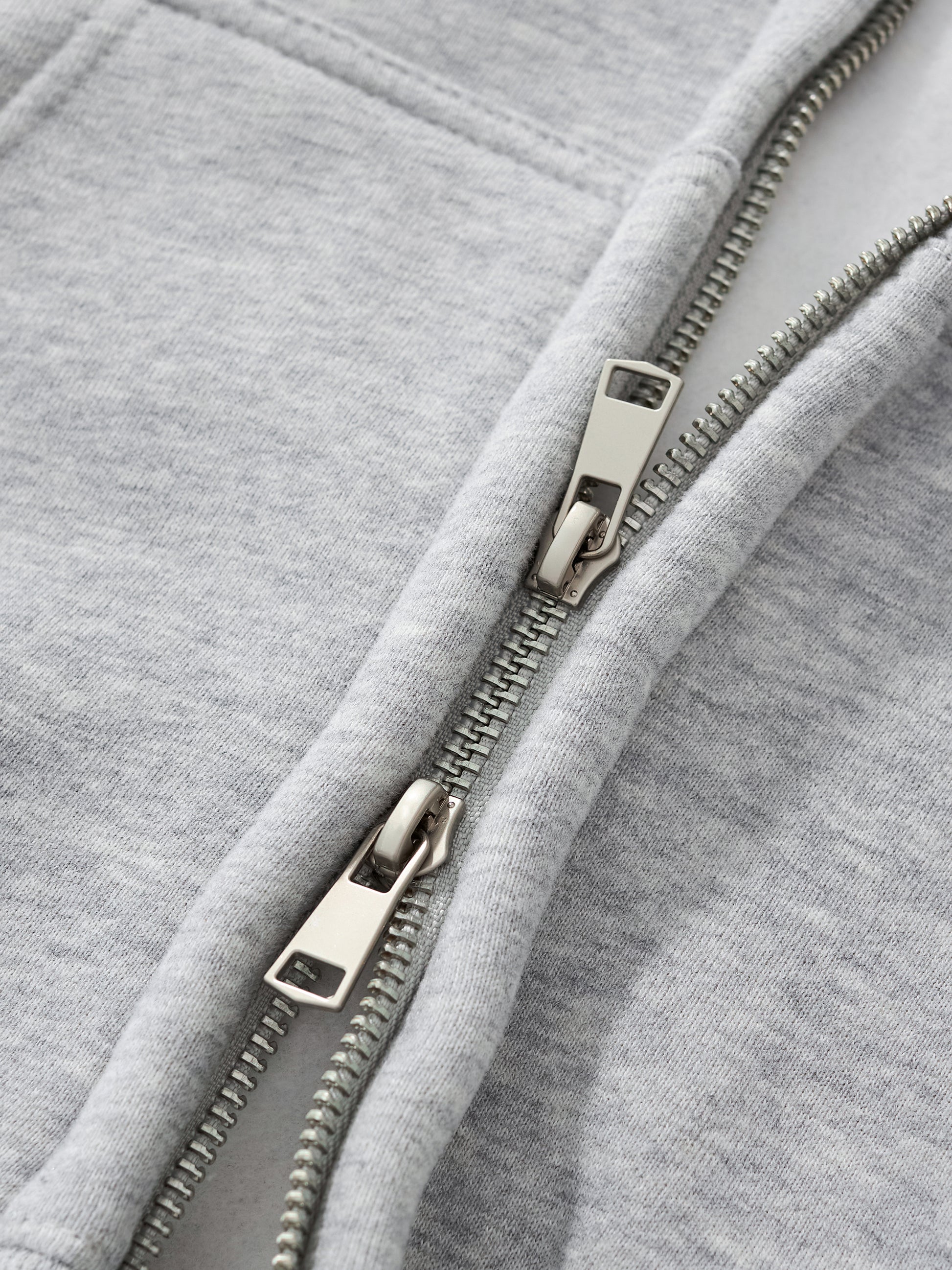 Fleeced Zip-Up Cropped Hoodie ODMPOD