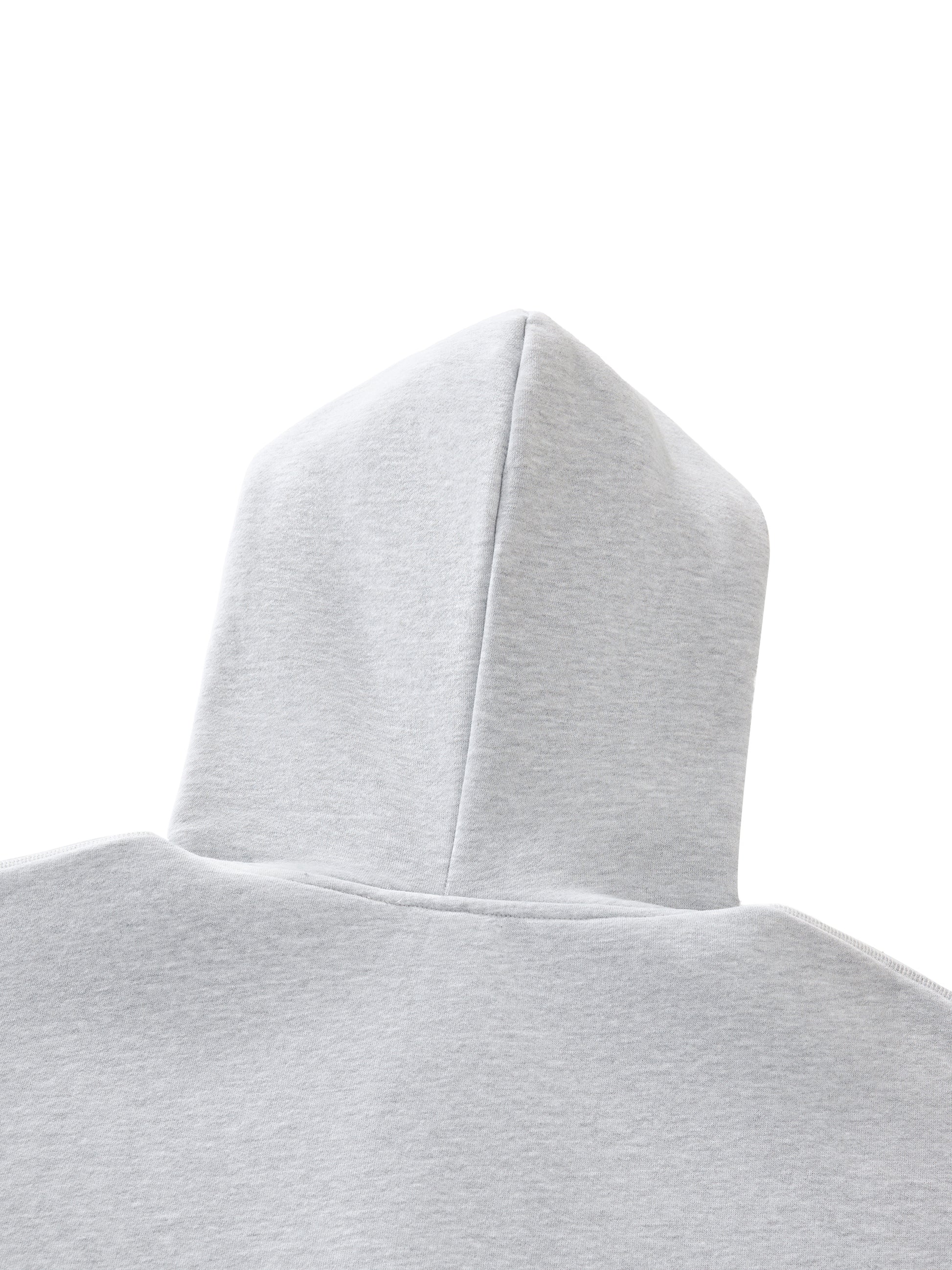 Contrast-Stitched Boxy Fleece Zip Hoodie ODMPOD