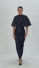 Sofia Maxi Bodycon Denim Dress and Cape