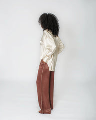 STELLA LONG SLEEVE SATIN BLOUSE Josh And Nicol