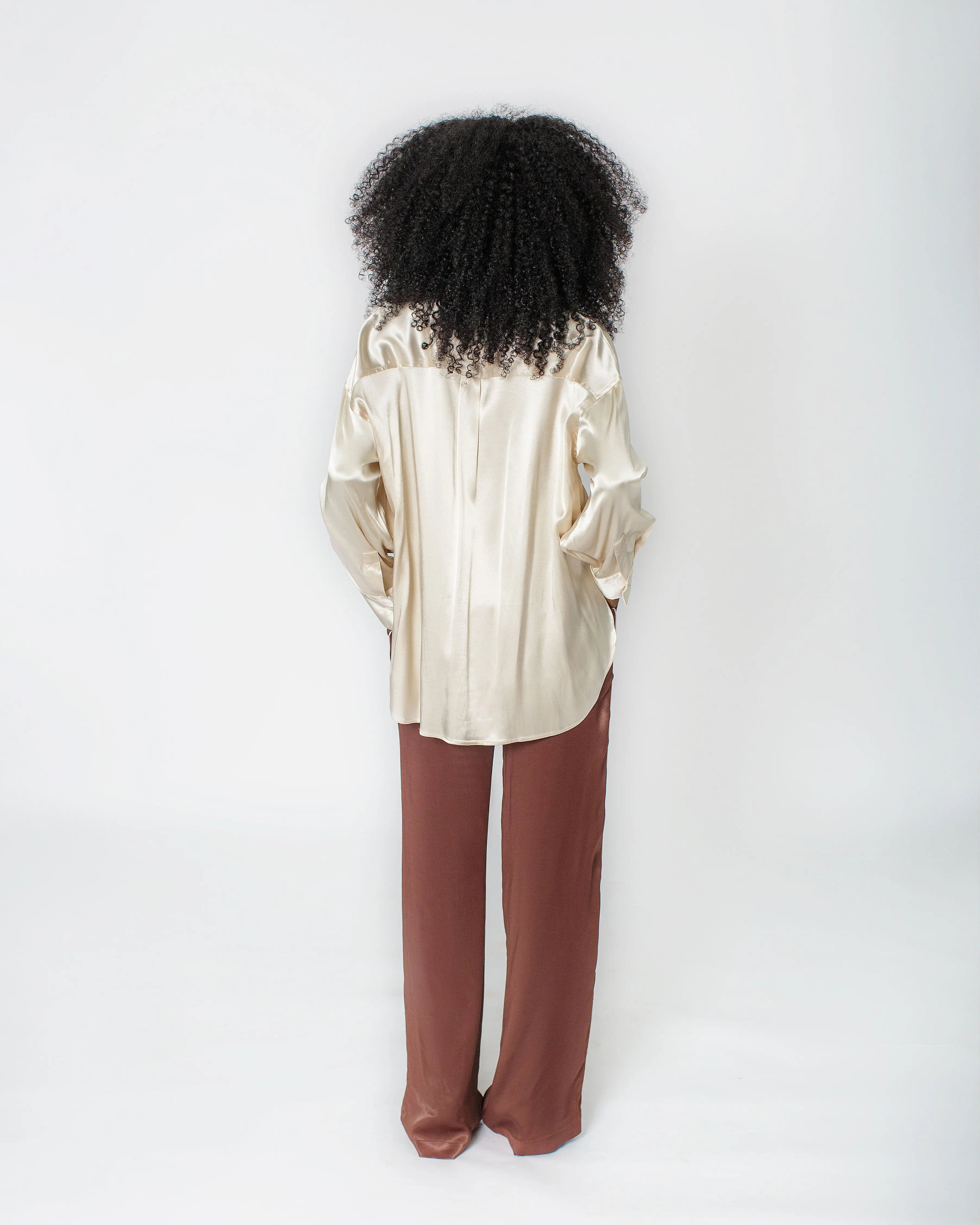 STELLA LONG SLEEVE SATIN BLOUSE Josh And Nicol