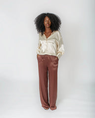 STELLA LONG SLEEVE SATIN BLOUSE Josh And Nicol