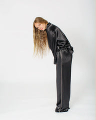 STELLA LONG SLEEVE SATIN BLOUSE Josh And Nicol