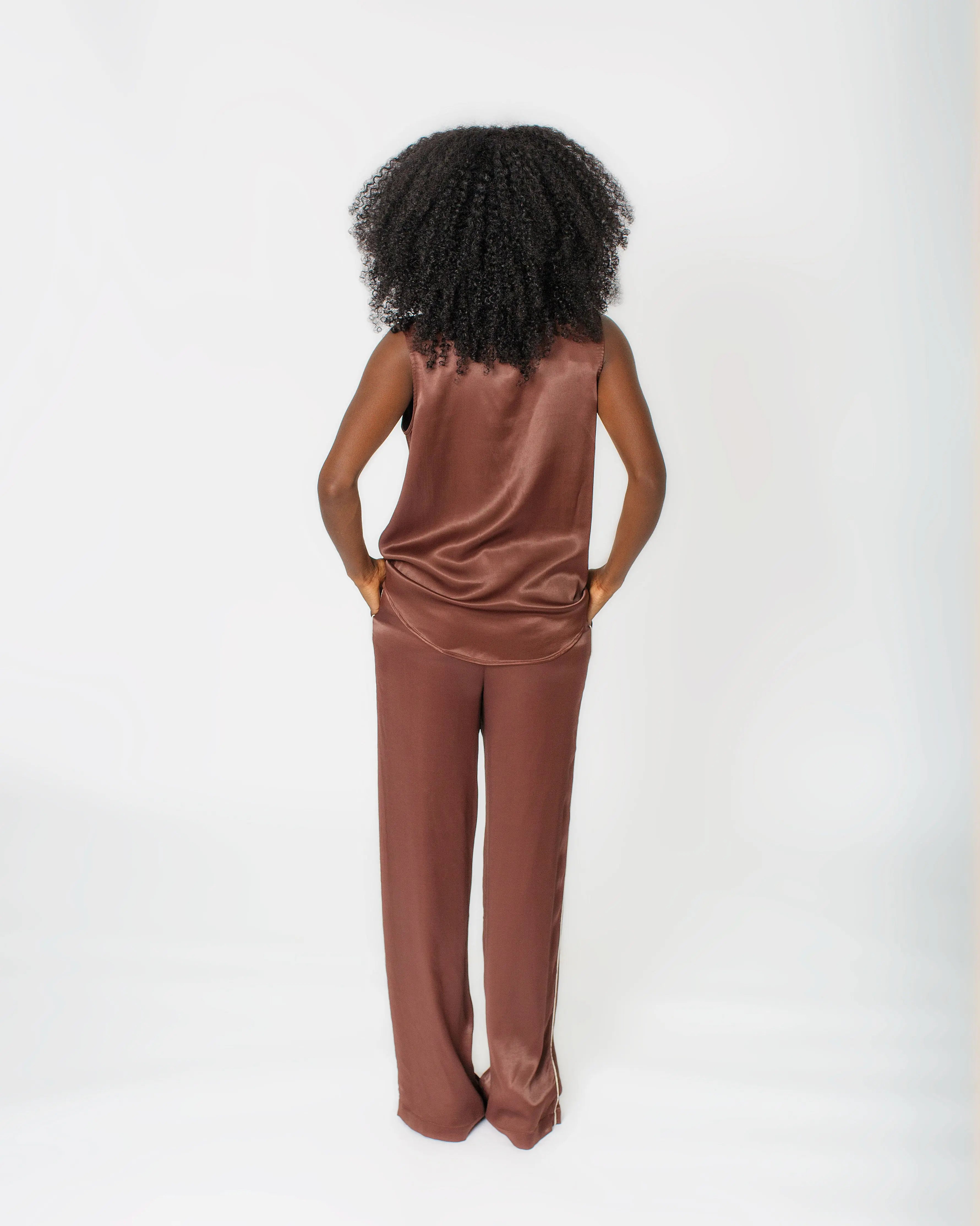 STELLA TROUSER- BROWN Josh And Nicol