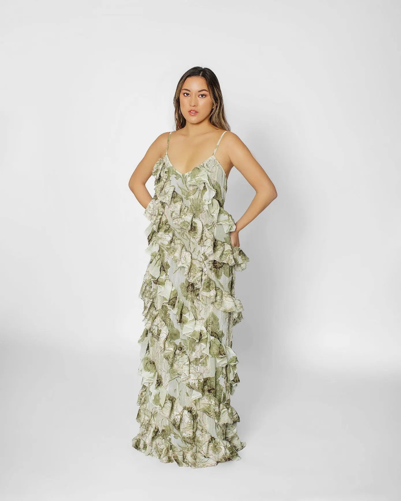 Milani Maxi Frill Dress Josh And Nicol