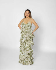 Milani Maxi Frill Dress Josh And Nicol