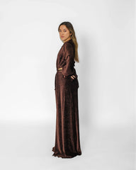 ZINA MAXI DRESS- DARK CHOCOLATE BROWN Josh And Nicol