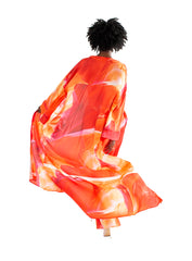 Wide Leg trousers in our Exclusive Orange Print