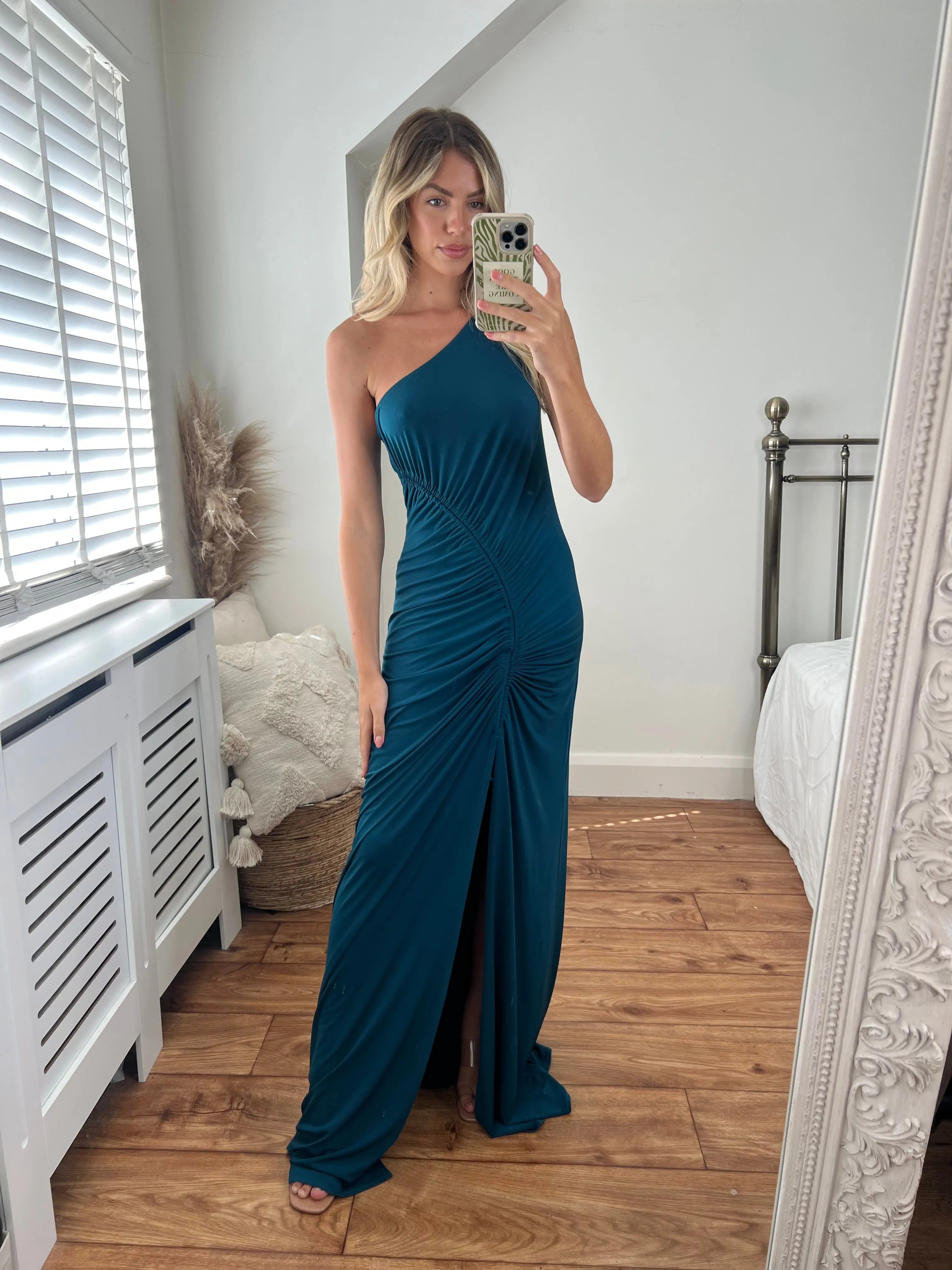 Rihanna Ruched One-Shoulder Dress Josh And Nicol