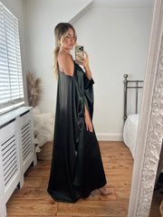 Sienna Cold Shoulder Dress- Iridescent Green